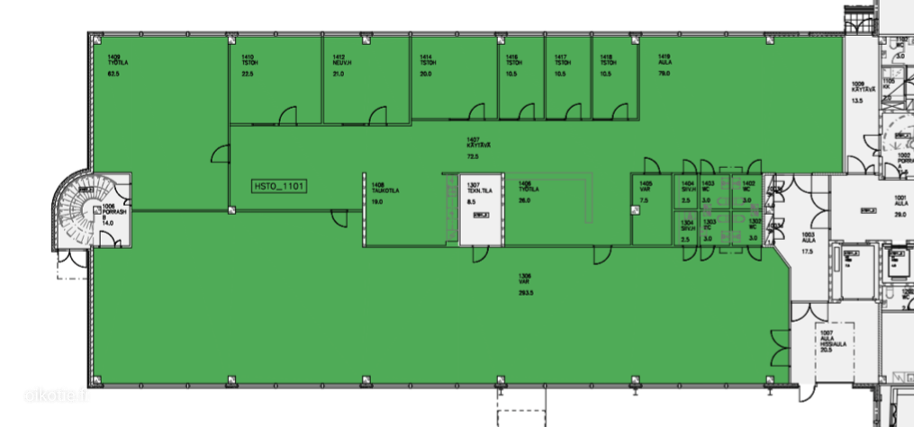 Toimitila, 685,5 m², Herttoniemi
