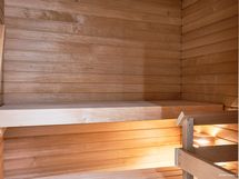 Asunnon B60 sauna, materiaalit saattavat poiketa ko. asunnossa