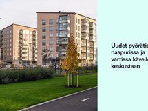 Uudet pyörätiet Solina 14:n naapurissa ja vartissa kävellen keskustaan.