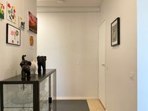 Eteisen yhteydessä on myös vaatehuone