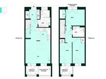 Kodin pohjapiirros (4h+kt+s, 91,5 m²)