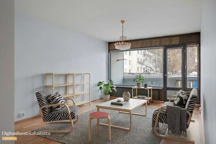 Kerrostalo, 2h + k + kph + lasitettu parveke, 52 m², Yliskylä - Näkymä 2