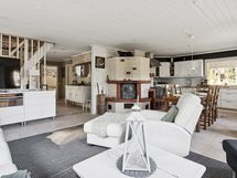 Olohuone-ruokailutila-keittiö