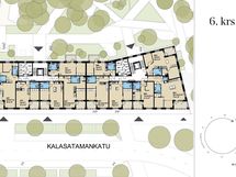 Kerrospohja huoneiston sijainti 6. krs