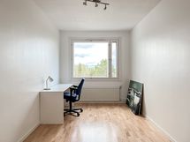 2. makuuhuone on myös mukavan kokoinen.