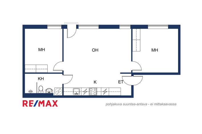 Kerrostalo, 3h, avok, kph, ransk.p, 47,5 m², Matinkylä – pohled 2