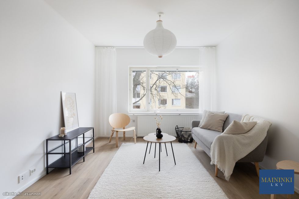 Siisti, läpitalon kaksio hyvin hoidetusta yhtiöstä Hermanninmäellä!