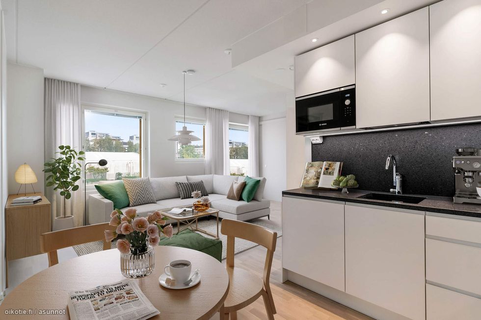 Digiremontoitu olohuone asunnosta C 52