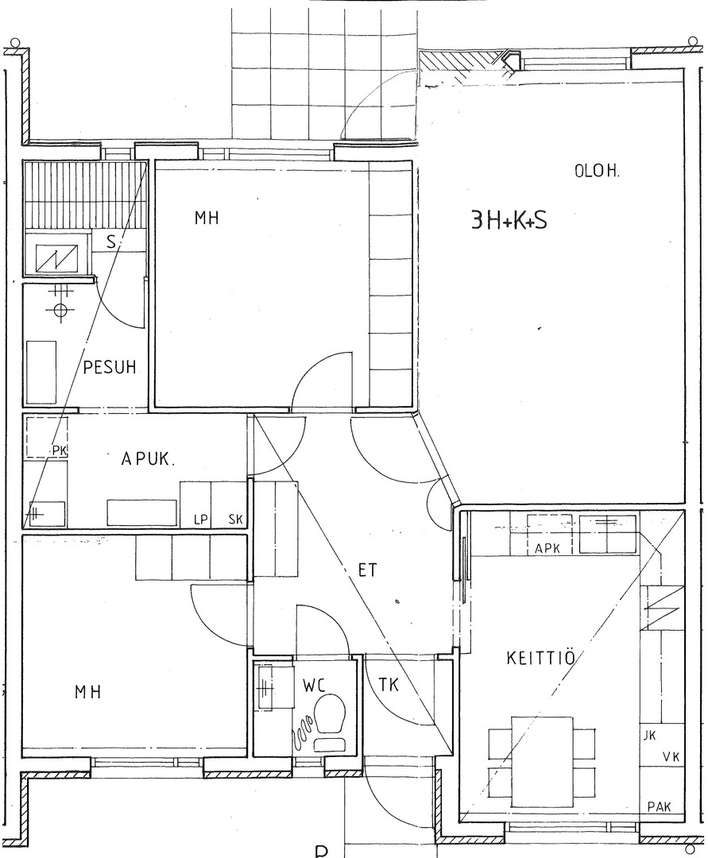 Rivitalo, 3h+k+s, 80 m², Syttyä - View 2