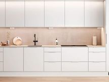 Visualisointikuva hintaan kuuluvasta Kaisla-keittiötyylistä