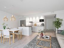 Virtuaalisesti kalustettu valokuva asunnosta A 05