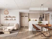 Visualisointi Renatan kodista C 68, C 72 ja C 76, 4h+kt, 85,5 m²