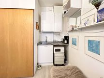 Keittokomero on sijoitettu huoneen kulmaan