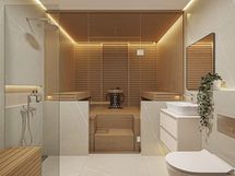 Kylpyhuone-sauna, havainnekuva