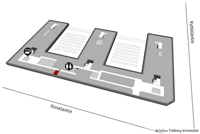 Toimitila, 12 m², Konala - Prikaz 3