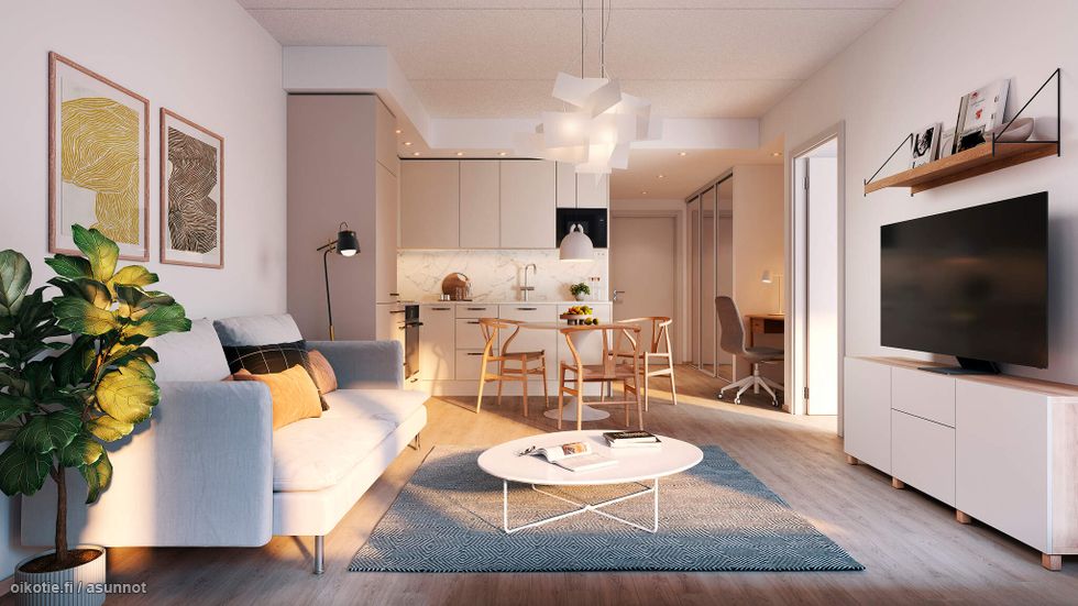 Visualisointi kodista (2h+kt, 37 m²)