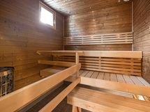 Ikkunallinen sauna, pystykivikiuas