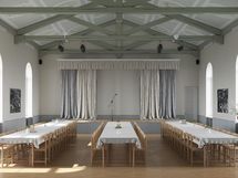 yhtiön käytössä oleva juhlasali