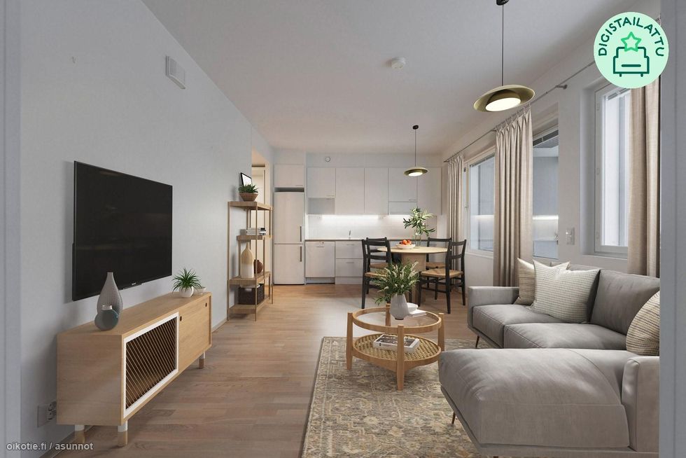 Digistailattu olohuone/kt