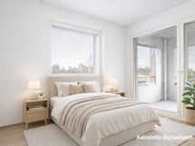 Digistailattu ja -kalustettu, jolloin mittasuhteet voivat vääristyä.