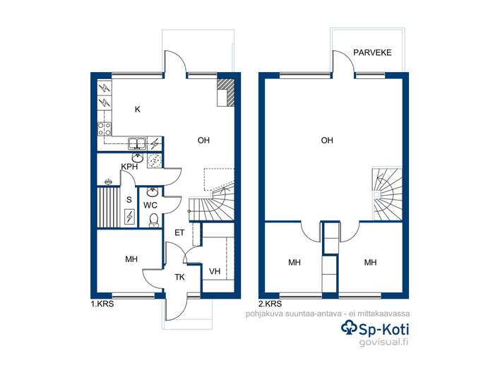 Rivitalo, 5h, k, s, p, 96,5 m², Räntämäki - Widok 3