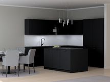 Keittiön havainnekuvaa.