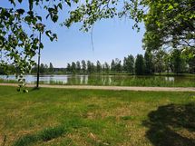 Takapihalta on polku Pietolanlahden rannalle