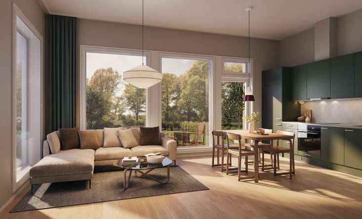 Paritalo, 2h+kt+s+terassi+piha, 44,5/48,0 m², Kannisto