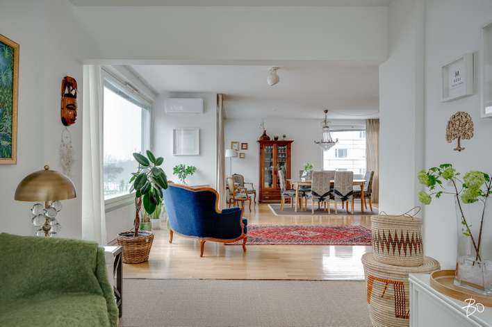 Kerrostalo, 3h, k, rt, kph, wc, et, lasitettu parveke (yj 4 h ja k), 110 m², Kupittaa - Näkymä 3