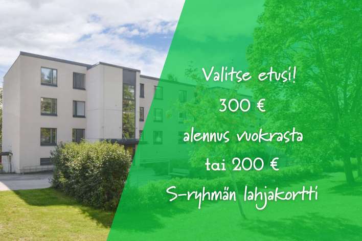 Kerrostalo, 2h+kk, 49,5 m², Ollikkala, Salo