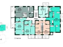 Espoon Tiira - 2. kerroksen kerrospohja (Talo D)