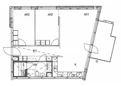 Kerrostalo, 3h+k+s, 74 m², Pitäjänmäki - View 2