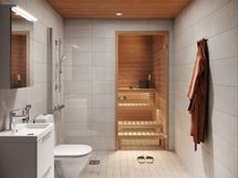 Visualisointikuvassa taiteilijan näkemys aiemmin toteutetusta kohteesta.