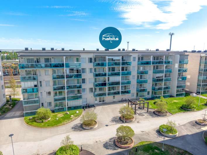 Kerrostalo, 3h,k,kph/wc,s,lasitettu parveke, 66,5 m², Etu-Lyötty, Oulu