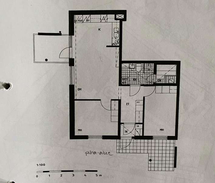 Kerrostalo, 3h + s + p, 62 m², Ainola, Jyväskylä