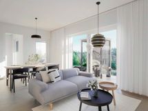 Koti A 02 | 77,5 m² | 3H+KT+KHH+S | Visualisointi