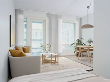 Virtuaalistailattu olohuone