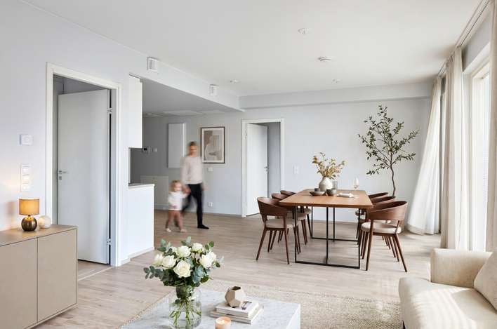 Kerrostalo, 3-4h+kt+s+lasitettu parveke, 72,5 m², Olari, Espoo