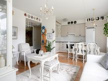 Olohuone ja keittiö