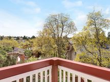 Kesällä vehreät maisemat parvekkeelta!