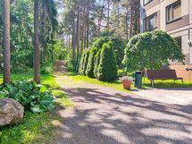 Viehättävä sijainti metsäalueen kupeessa.