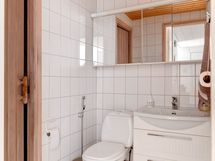 Erillinen wc, josta myös käynti kylpyhuoneeseen