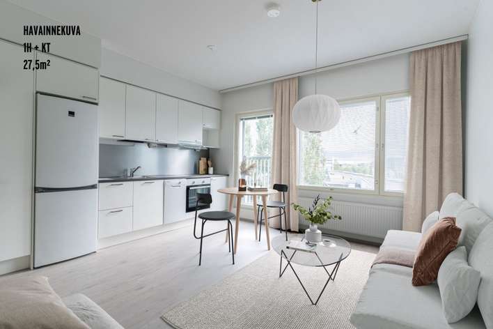 Kerrostalo, 2h+kt, 43 m², Pohjois-Tapiola - Näkymä 3