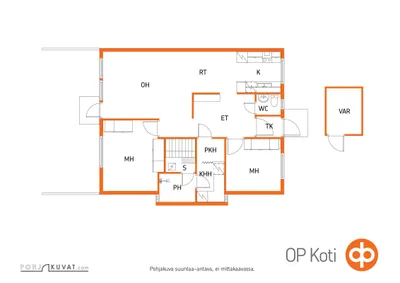 Rivitalo, 3h+k+s, 74 m², Asmalampi - View 2