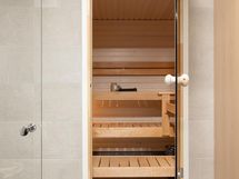 Asunnossa oma sauna