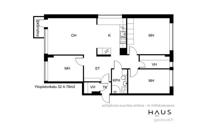 Apartment in Turku, VII, Keskusta - Näkymä 2
