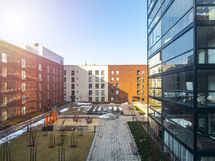 Maisemat sisäpihan puolelle.