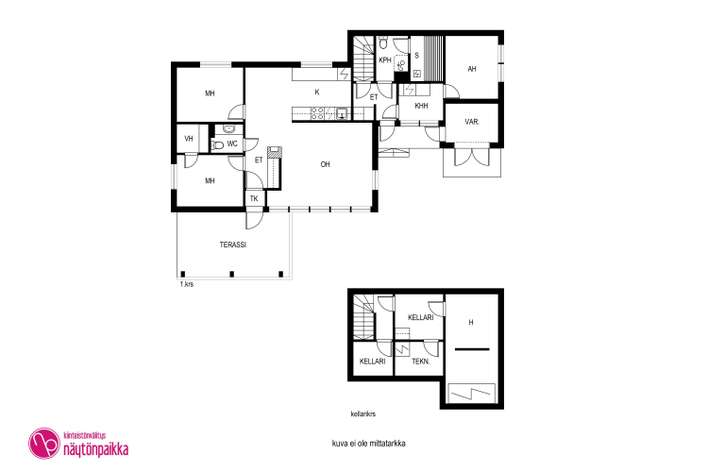 Omakotitalo, 4h+k+khh+kph+s, 105/145 m², Perno - Widok 2