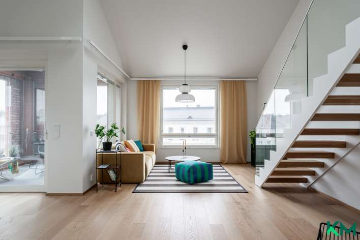 Kerrostalo, 3h, avok, kph, s, erill. wc, lasitettu parveke, 91 m², Meilahti, Helsinki