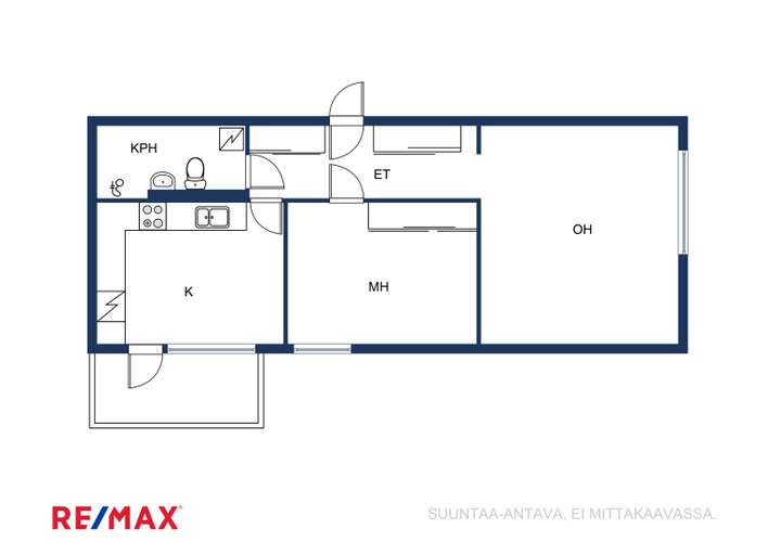 Kerrostalo, 2h+kk, 61,5 m², Lippajärvi – pohled 2